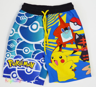 Next Pokémon kék, belül hálós rövidnadrág 4év 4-Hibátlan