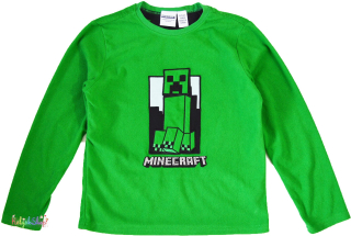 primark Minecraft zöld vékonyabb polár felső 8-9év 4-Hibátlan