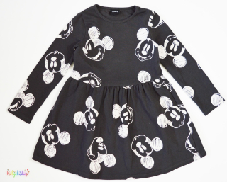 F&F Mickey mintás szürke pulóver anyagú ruha 6-7év 4-Hibátlan