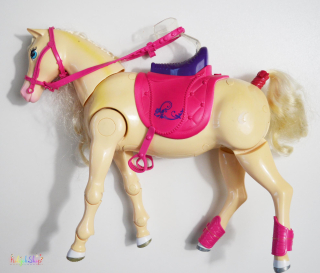 Barbie ló, hangot ad 27cm 3-Jó állapot