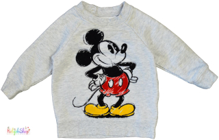 H&M Mickey szürke pulóver 68 5-Újszerű
