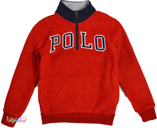 Ralph Lauren piros polár pulóver 6év 4-Hibátlan