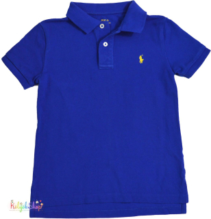Ralph Lauren kék ingpóló 6év 4-Hibátlan