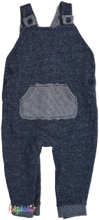 Kék melírozott kantáros nadrág 80 4-Hibátlan