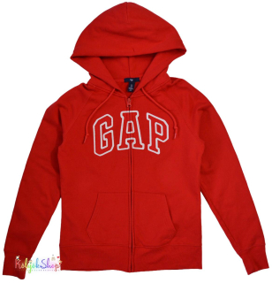 Gap piros cipzáras pulóver S 4-Hibátlan