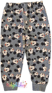 Primark Mickey mintás szürke pizsi nadrág 92 4-Hibátlan