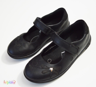 M&S fekete alkalmi cipő UK12/29/Bth: 18,5cm 5-Újszerű