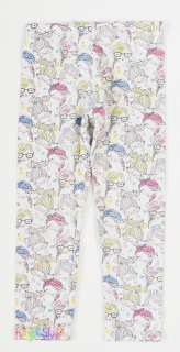 Matalan mintás fehér leggings 3-4év 3-Jó állapor