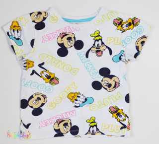 Matalan Mickey mintás fehér póló 4év 3-Jó állapot