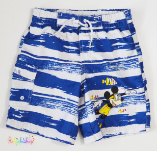 Disney Mickey kék-fehér, belül hálós rövidnadrág 3év 2-Játszós