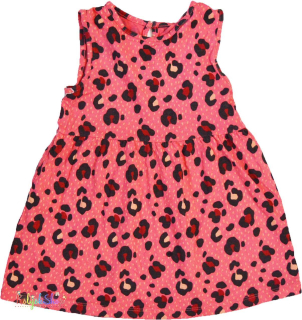 F&F leopárd mintás rózsaszín ruha 86 4-Hibátlan(pici folt)