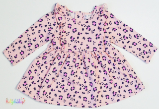 Matalan leopárd mintás rózsaszín ruha 74 5-Újszerű