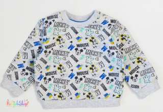 F&F mickey mintás szürke pulóver 74 4-Hibátlan