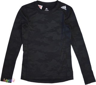 Adidas fekete mintás vastagabb aláöltöző 11-12év 4-Hibátlan