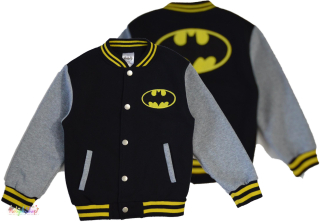 Batman fekete-szürke patentos pulóver 6-7év 4-Hibátlan(kis bolyhosodás)