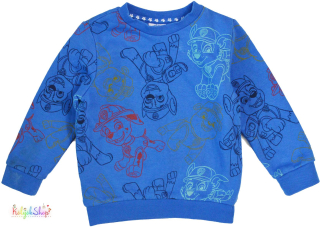 F&F Mancs őrjárat mintás kék pulóver 3-4év 4-Hibátlan(kis bolyhosodás)
