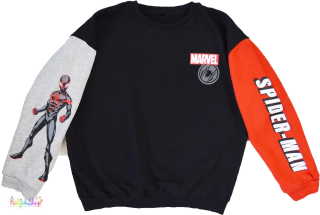 George Spider-Man fekete-piros-szürke pulóver 7-8év 5-Újszerű