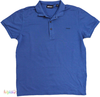 DKNY kék ingpóló S 4-Hibátlan