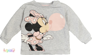 H&M Minnie szürke pulóver 80 4-Hibtálan