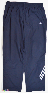 Adidas sötétkék belül hálós szabadidő nadrág L 4-Hibátlan