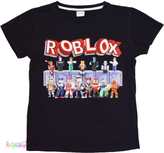 Roblox fekete póló 146-152 3-Jó állapot
