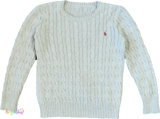 Ralph Lauren szürke kötött pulóver 9-10év 3-Jó állapot