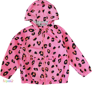 Next leopárd mintás rózsaszín, belül csak pamut tavaszi kabát 5-6év 4-Hibátlan