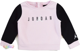 Jordan rózsaszín-fekete pulóver 80-86 4-Hibátlan(kis bolyhosodás)