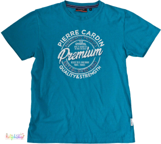 Pierre Cardin kék póló S 4-Hibtálan