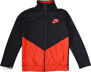 Nike fekete-piros szabadidő felső 137-147 4-Hibátlan(belül kis boyhosodás)