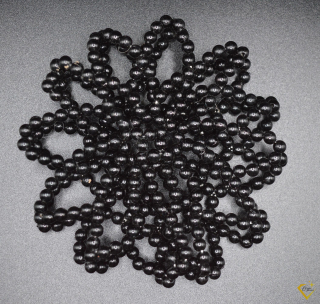 Fekete gyöngy kontyháló